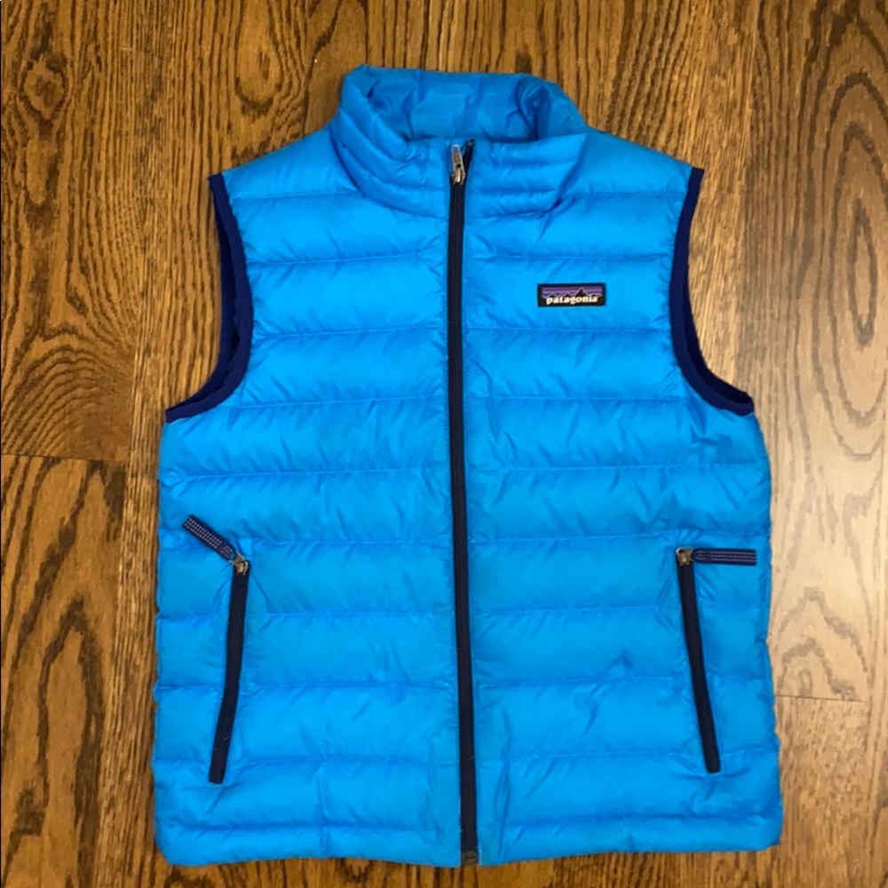 Patagonia Boys Down Vest (Electron Blue)
